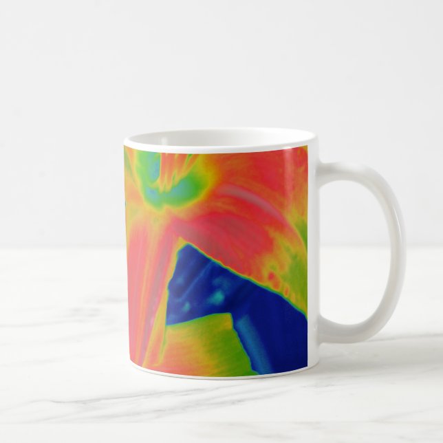 fluoreszierende Blume Kaffeetasse (Rechts)