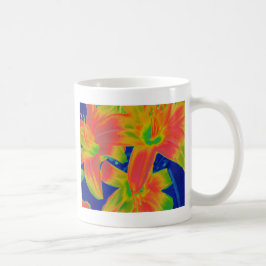 fluoreszierende Blume Kaffeetasse