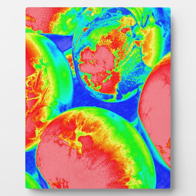 fluoreszierende Eier 1 Fotoplatte (Vorderseite)