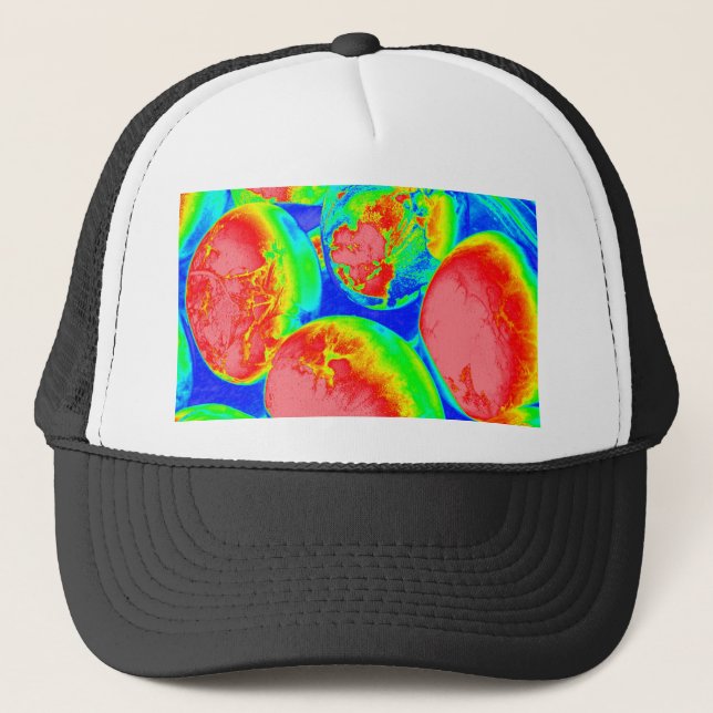 fluoreszierende Eier 1 Truckerkappe (Vorderseite)