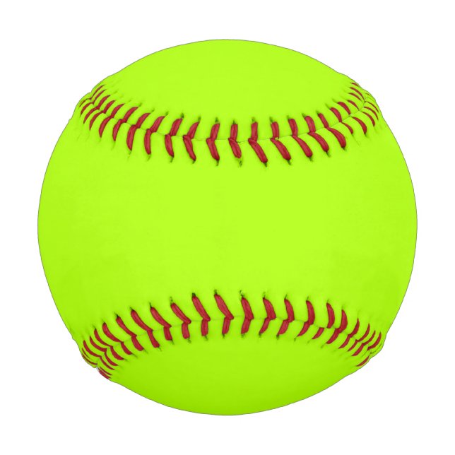 fluoreszierende grüne Solid Color Baseball (Vorderseite)