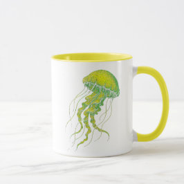 Fluoreszierende Kunstqualle Tasse