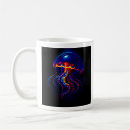 Fluoreszierende Qualle Meeresboden Kaffeetasse