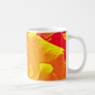 fluoreszierende Rose orange Kaffeetasse