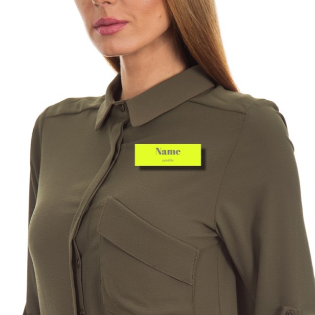 fluoreszierender, feiner Name Namensschild (Von Creator hochgeladen)