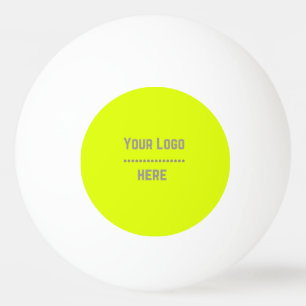 Fluoreszierendes Gelb - Ihr Logo Tischtennisball