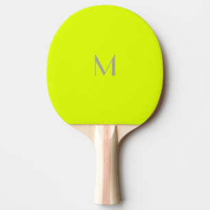 fluoreszierendes Gelb - Monogramm hinzufügen  Tischtennis Schläger