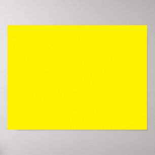 Fluoreszierendes Gelb Poster