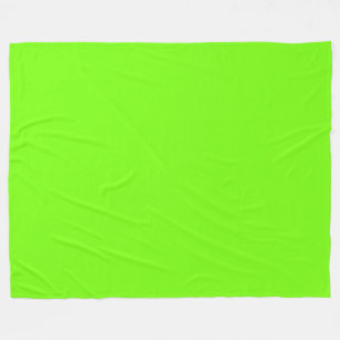 Fluoreszierendes Grün Fleecedecke