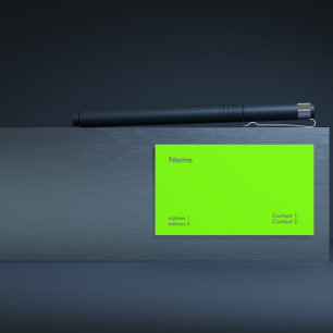 fluoreszierendes Grün Visitenkarte