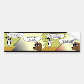 Fluorid-Comic-Streifen - Autoaufkleber