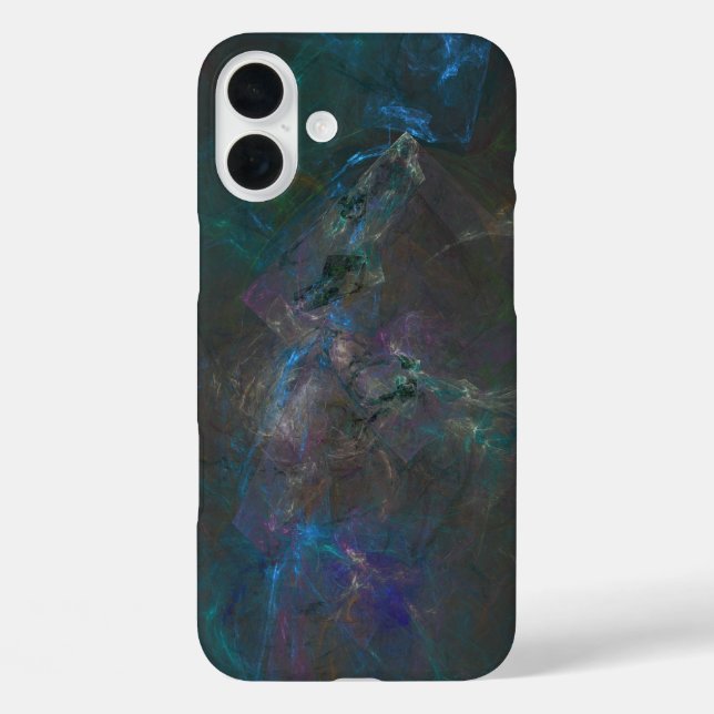 Fluorit Genius Stone abstrakte Kunst iPhone 16 Plus Hülle (Rückseite)