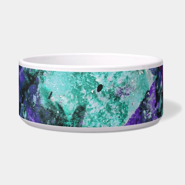 Fluorite Crystal Geode Marble Abstrakt Napf (Links)