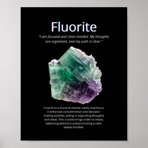 Fluoritkristall Poster