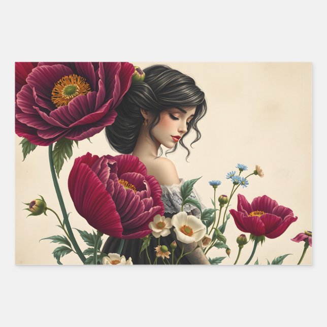 Flurbandpapier Geschenkpapier Set (Vorderseite)