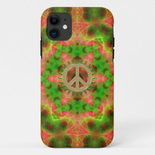 Fluro Hexagon-Goldfriedenszeichen iPhone 5 Fall Case-Mate iPhone Hülle