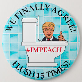 Flush 15-mal, Funny Toilet und Anti-Trump-Spaß Button