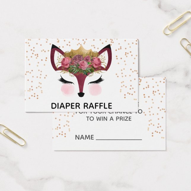 Flush & Gold Fox Princess Diaper Raffle (Bureau)