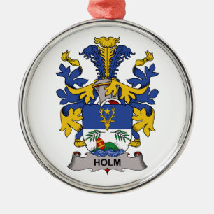 Fluşinsel-Familienwappen Silbernes Ornament