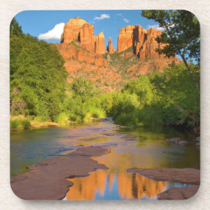Fluss am Red Rock Crossing, Arizona Getränkeuntersetzer