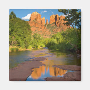 Fluss am Red Rock Crossing, Arizona Magnet