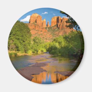 Fluss am Roten Felsen über Arizona Magnet