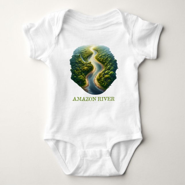 Fluss Amazon Baby Strampler (Vorderseite)