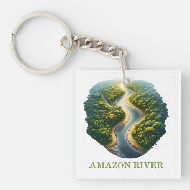 Fluss Amazon Schlüsselanhänger (Vorderseite)