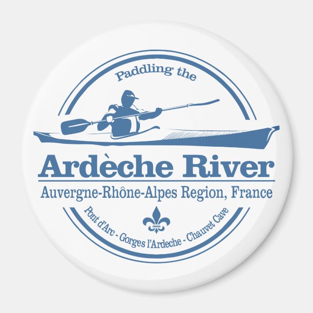 Fluss Ardeche (SK) Magnet (Vorne)