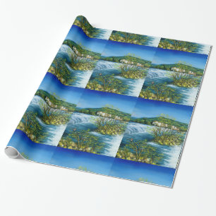 FLUSS ARNO BEI ROVEZZANO Florenz Toskana Landschaf Geschenkpapier
