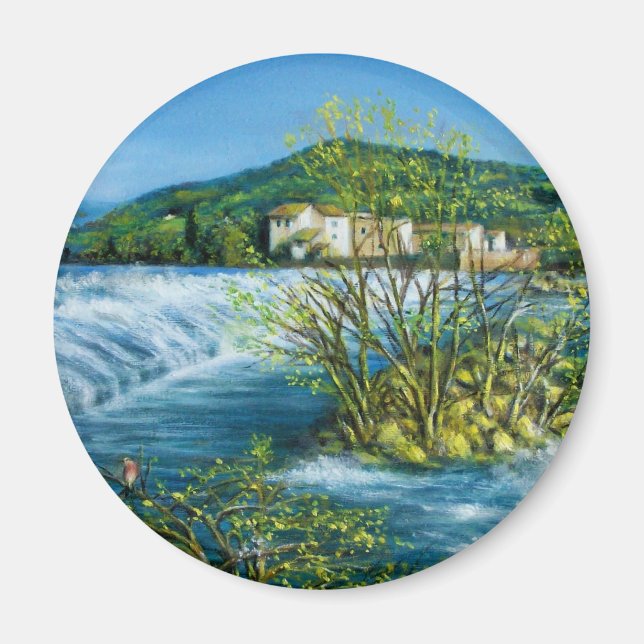 FLUSS ARNO BEI ROVEZZANO Florenz Toskana Landschaf Magnet (Vorne)