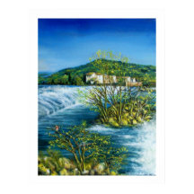 FLUSS ARNO BEI ROVEZZANO Florenz Toskana Landschaf