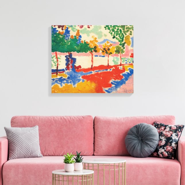 Fluss Banks | Andre Derain | Leinwanddruck (Insitu (Wohnzimmer))