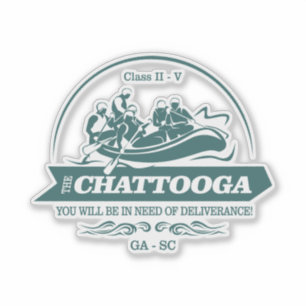 Fluss Chattooga (Rafting2) Aufkleber