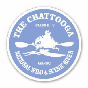 Fluss Chattooga (rd) Aufkleber
