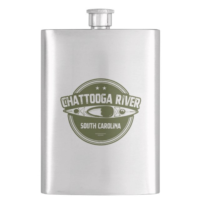 Fluss Chattooga, South Carolina Flachmann (Vorderseite)