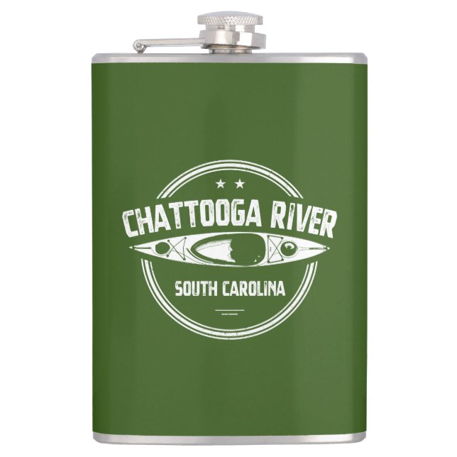 Fluss Chattooga, South Carolina Flachmann (Vorderseite)