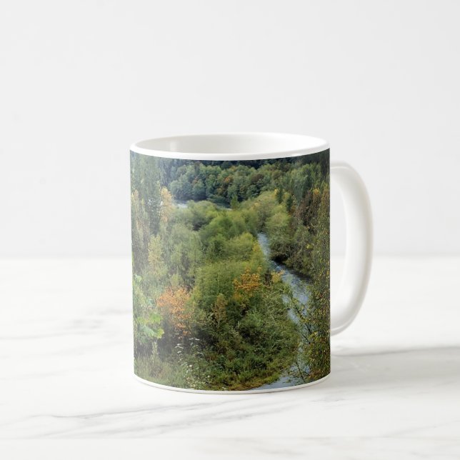 Fluss Clackamas, OR Kaffeetasse (VorderseiteRechts)
