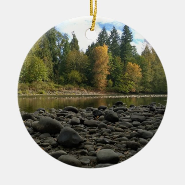 Fluss Clackamas, OR Keramik Ornament (Vorne)