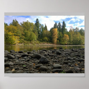 Fluss Clackamas, Oregon Poster