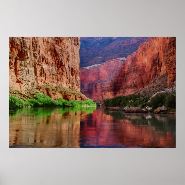 Fluss Colorado in Grand Canyon, AZ Poster (Vorne)