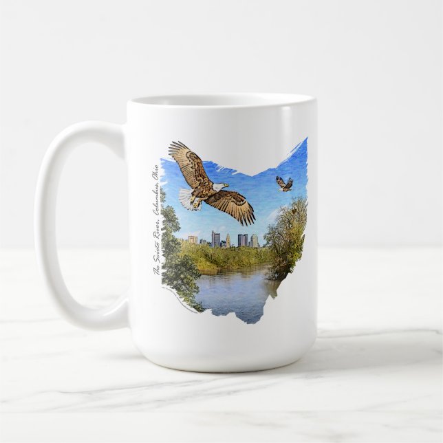 Fluss-Columbus Ohio Eagles Scioto Tasse (Links)
