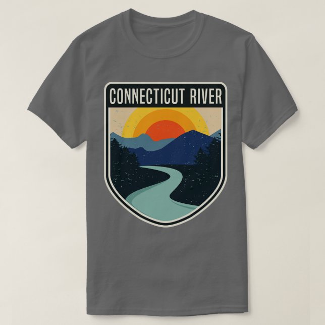 Fluss Connecticut T-Shirt (Design vorne)