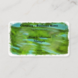 Fluss Crane Reflections 0335 Visitenkarte