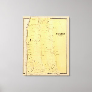 Fluss Dale und St. Vincent Atlas Karte Leinwanddruck