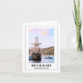 Fluss Dart, Dartmouth, Devon Karte