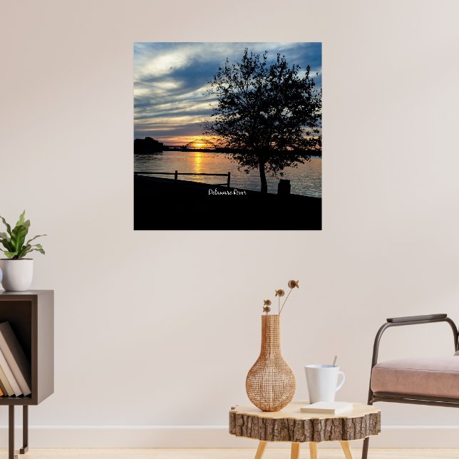 Fluss Delaware, landschaftliches Foto, Poster (Wohnzimmer 3)