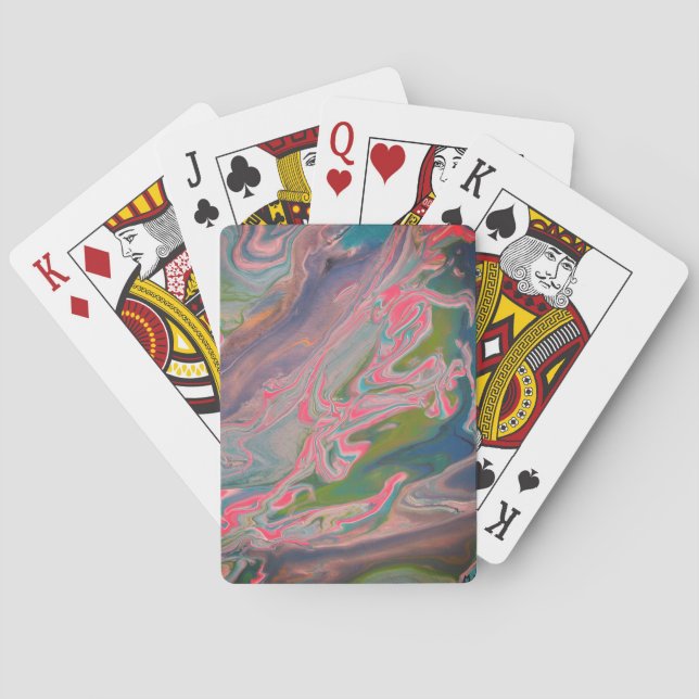 Fluss der Farben Fluss Farbe Kunst Spielkarten (Rückseite)