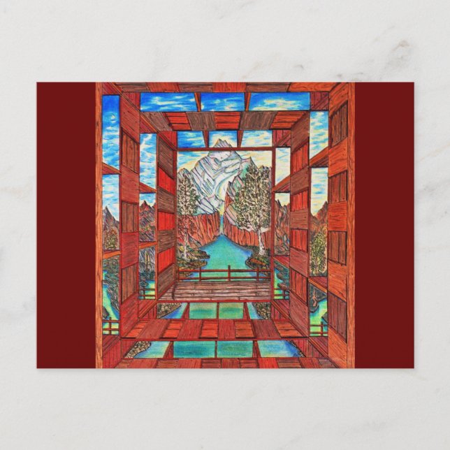 Fluss der Heillinie Postkarte (Vorderseite)