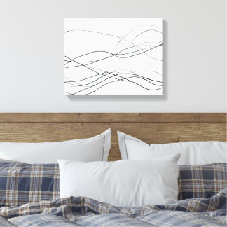 Fluss der Linien – Minimalistische abstrakte schwa Leinwanddruck